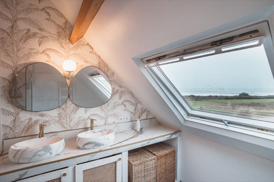 La salle de bain vue mer